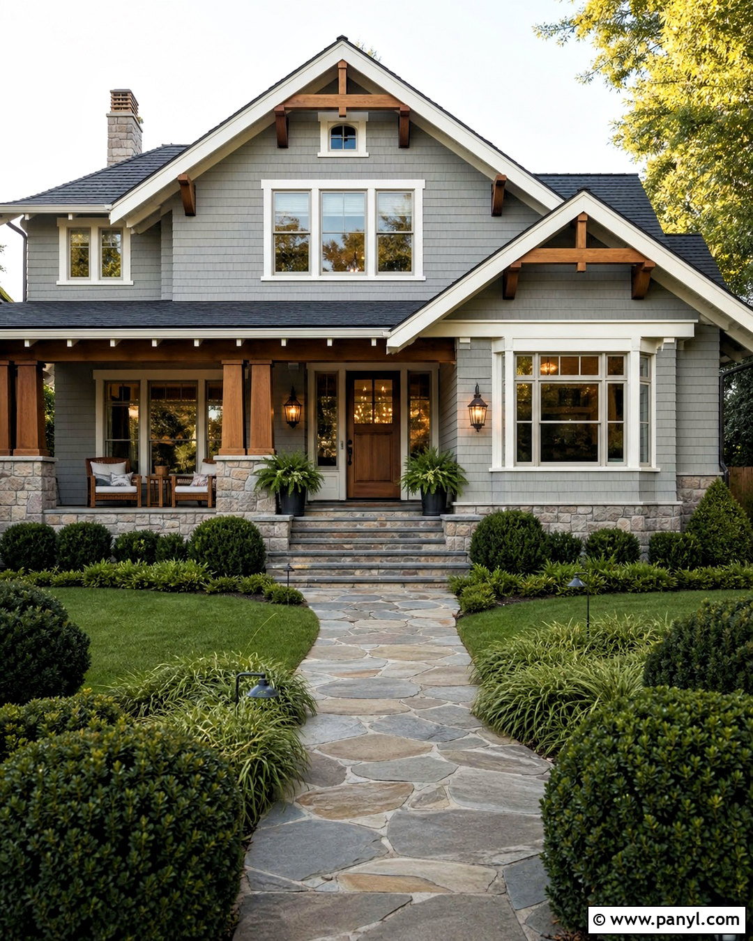 Silver Mist BM Craftsman Exterior - 20 silver mist bm ideas