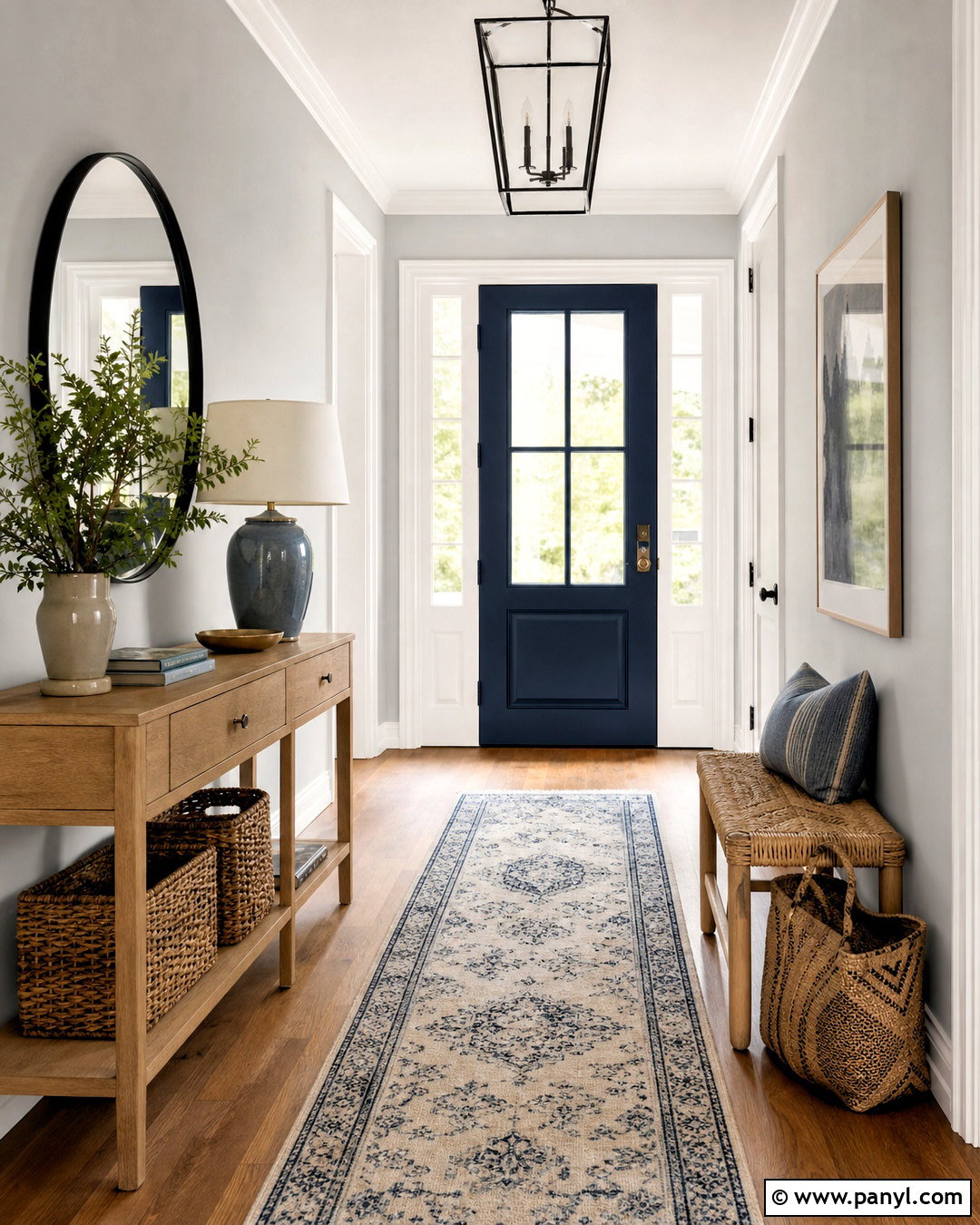 Silver Mist BM Entryway - 20 silver mist bm ideas