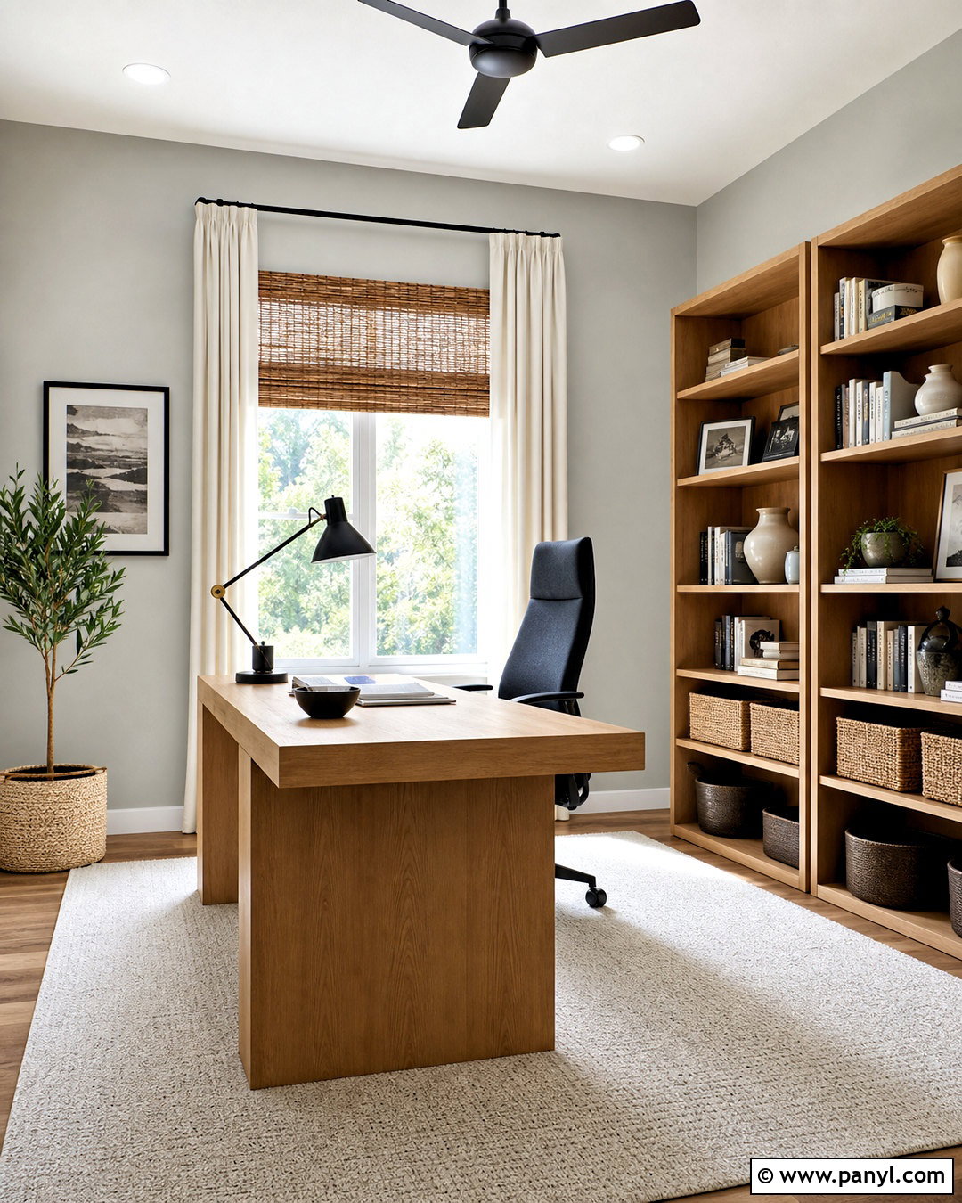 Silver Mist BM Home Office - 20 silver mist bm ideas