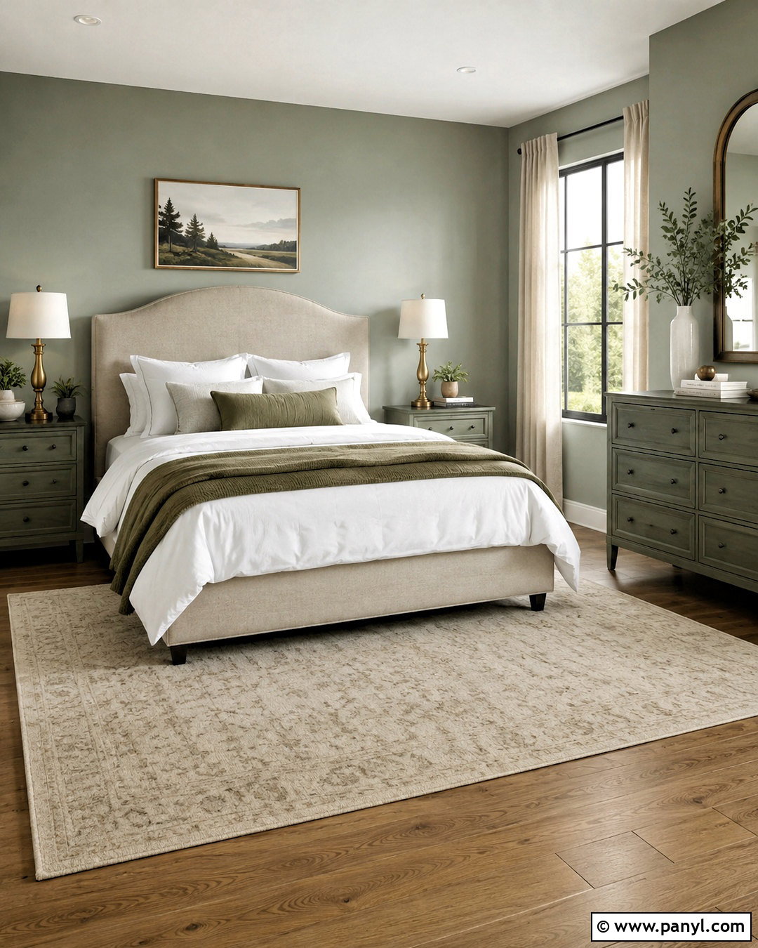 Silver Sage Bedroom With Antique Pewter Accents - 35 silver sage benjamin moore ideas