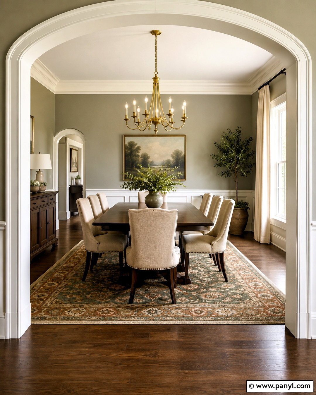 Silver Sage Dining Room With Dark Wood - 35 silver sage benjamin moore ideas