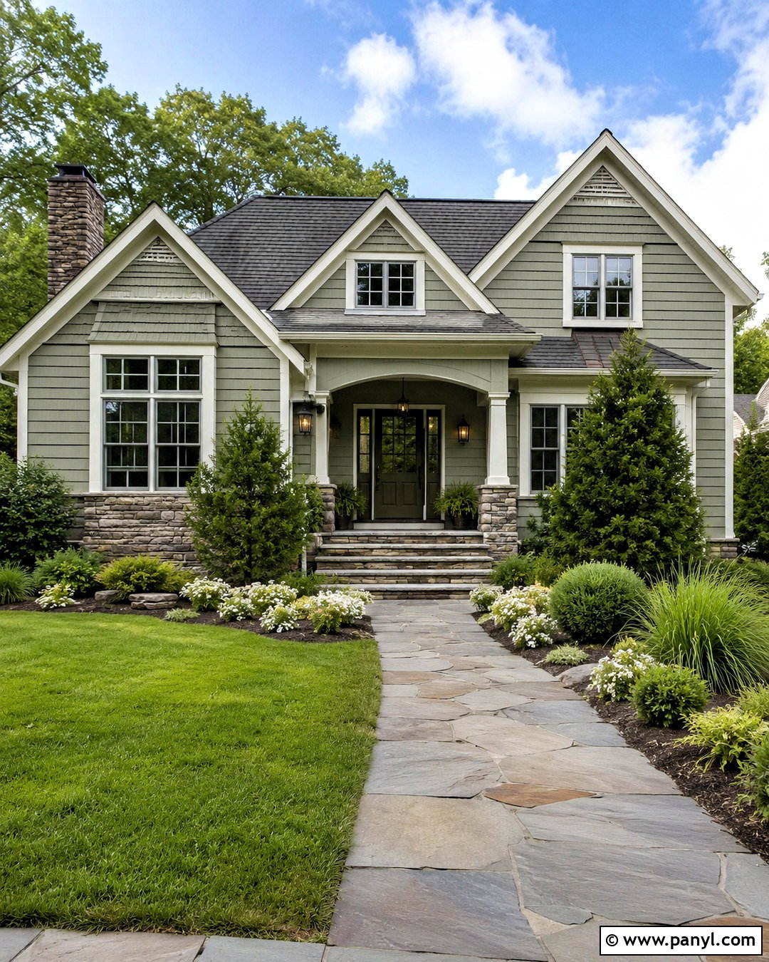 Silver Sage Exterior With Cream Trim - 35 silver sage benjamin moore ideas
