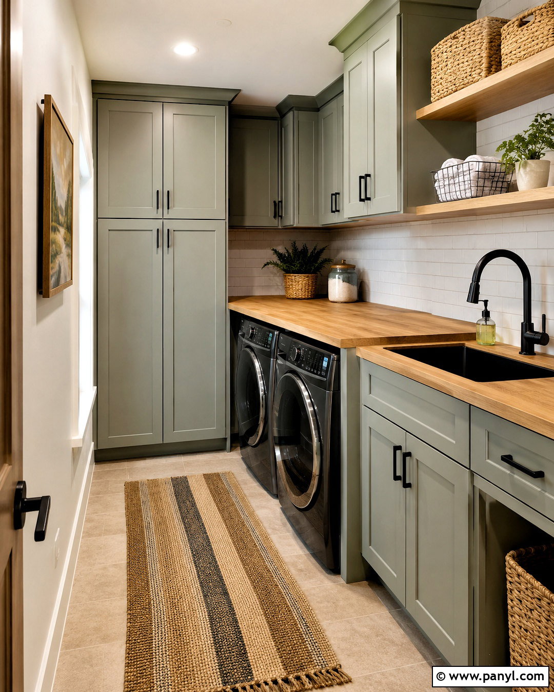Silver Sage Laundry Room With Butcher Block - 35 silver sage benjamin moore ideas