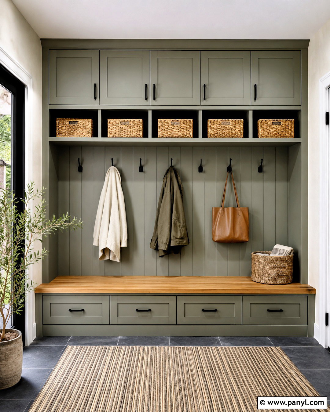 Silver Sage Mudroom With Storage Lockers - 35 silver sage benjamin moore ideas