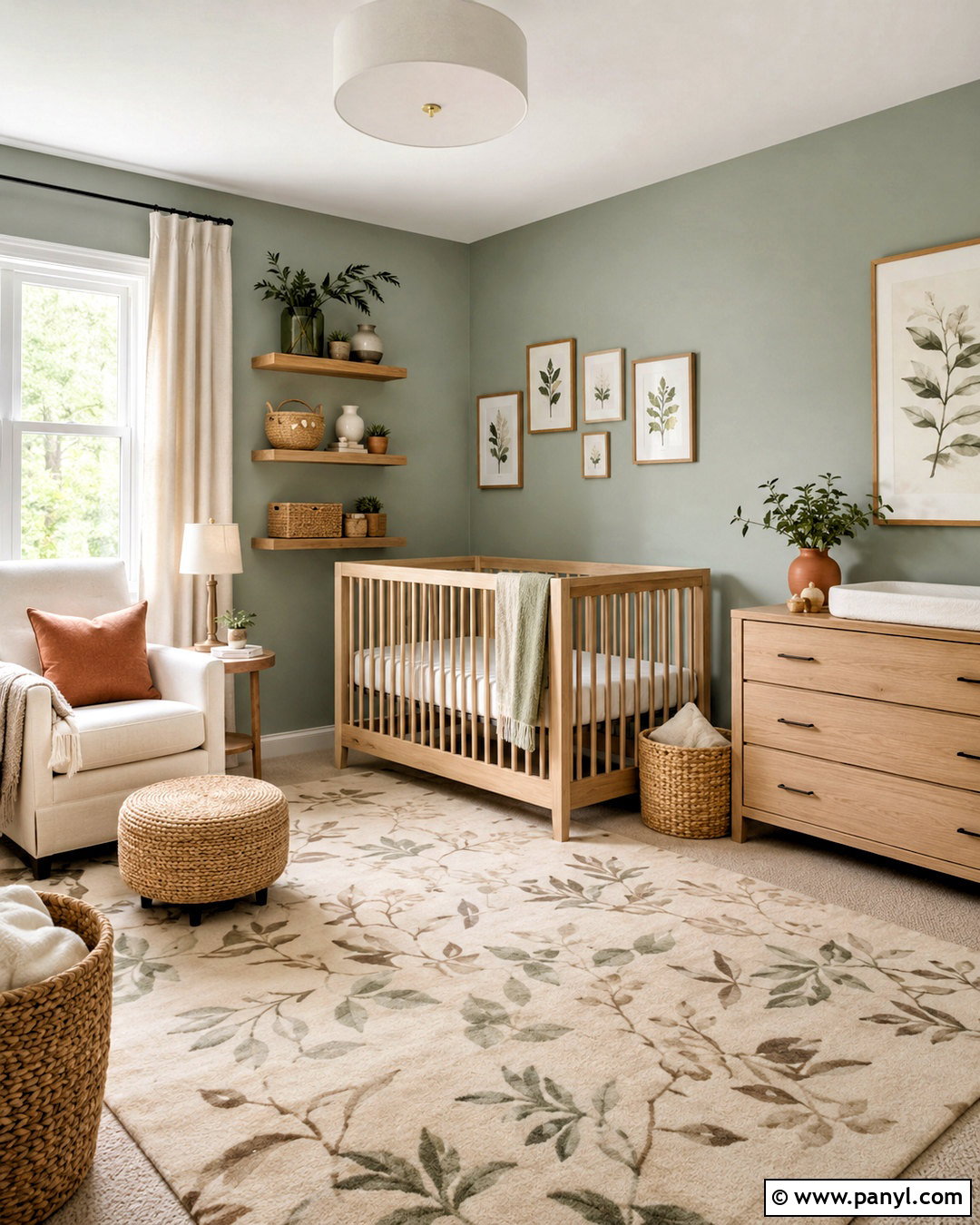 Silver Sage Nursery With Natural Textures - 35 silver sage benjamin moore ideas