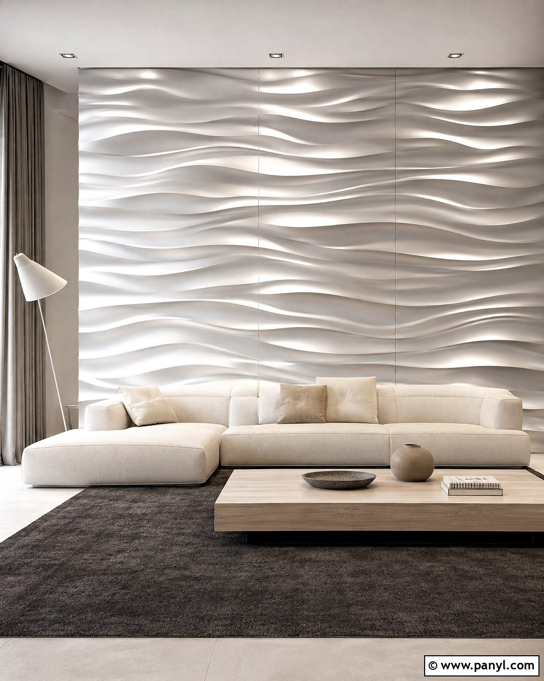 Silver Shimmer 3D Wall Panels - 35 silver shimmer wall ideas