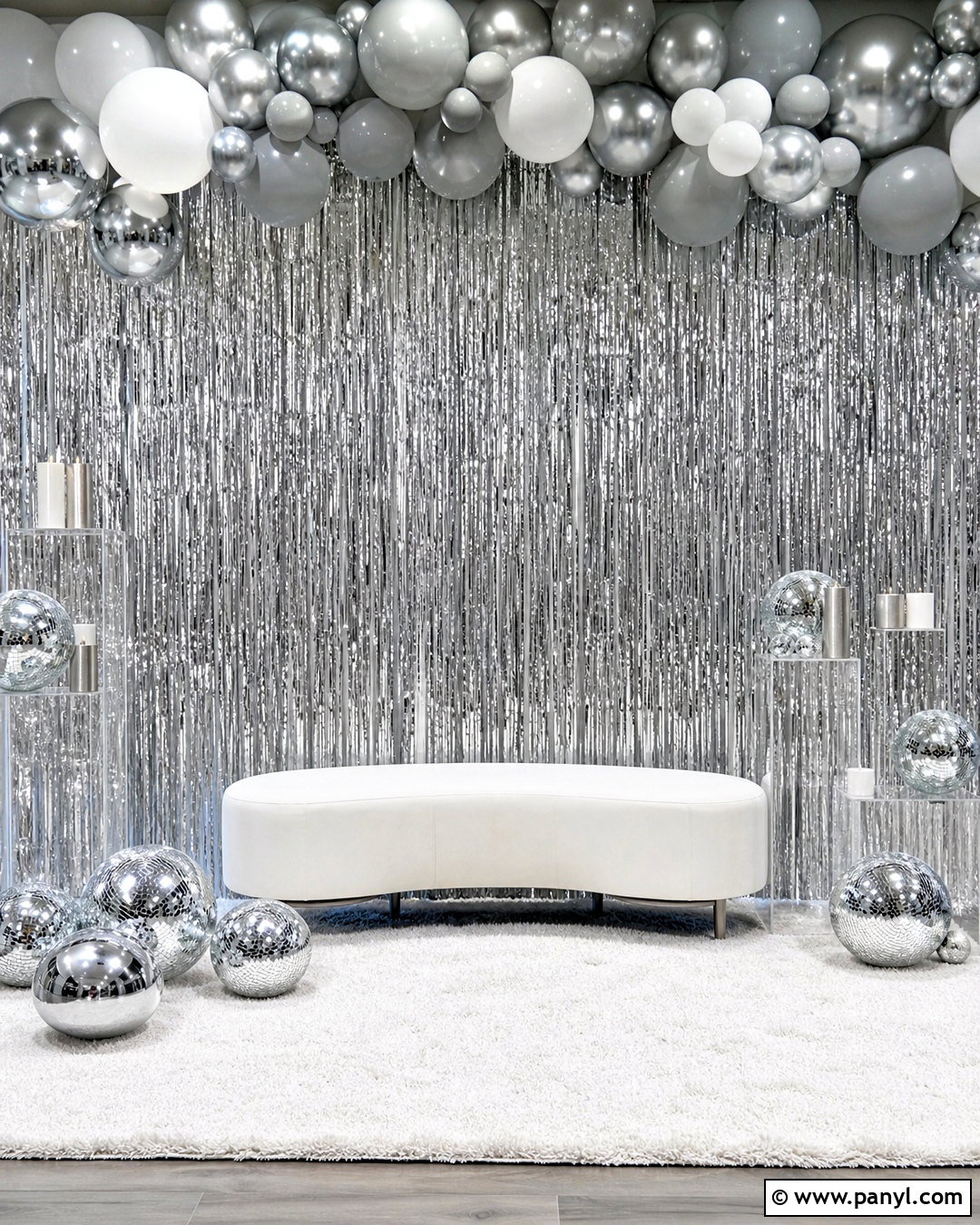 Silver Tinsel Background - 20 silver background ideas