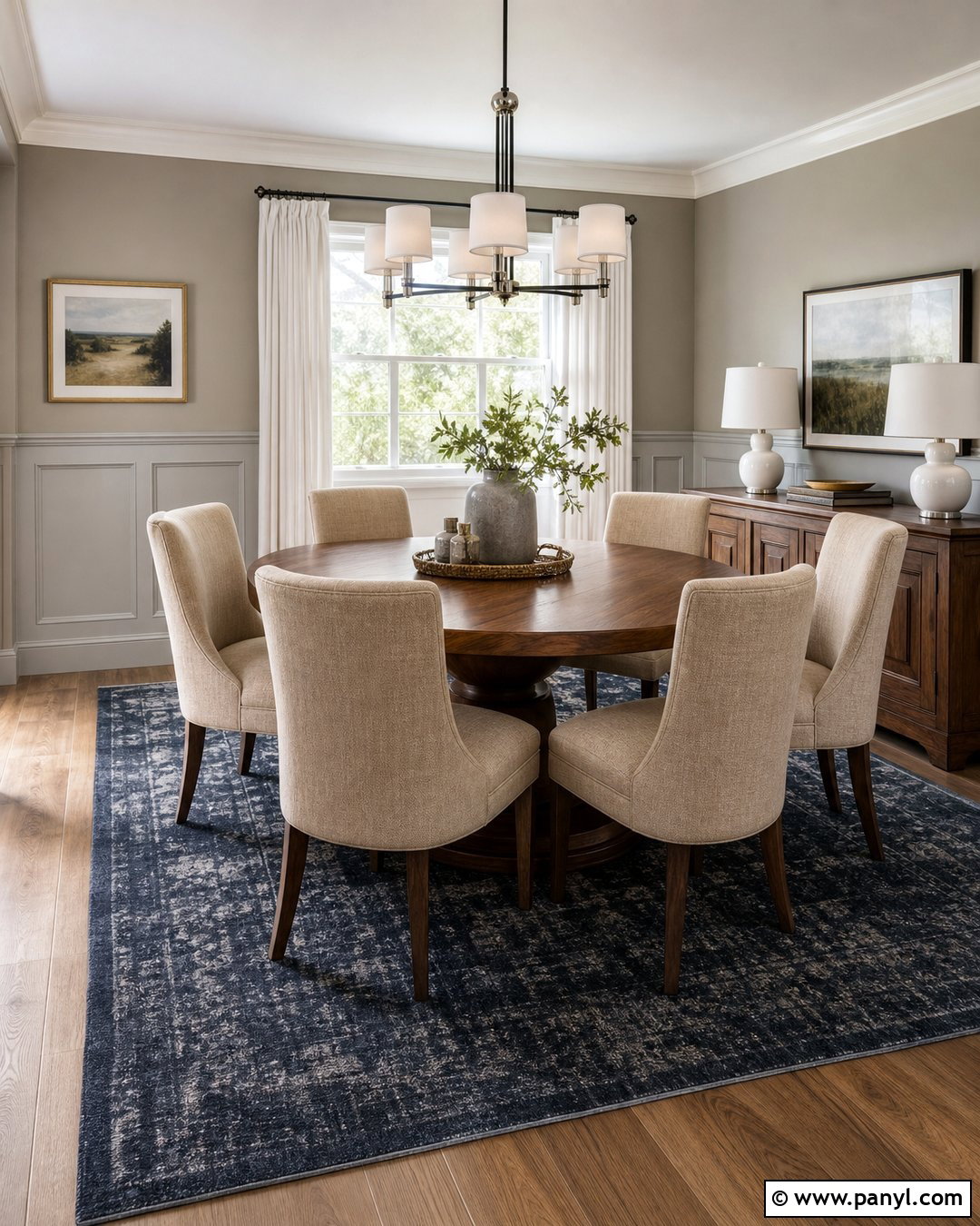 Silver Wainscoting Dining Room - 20 Silver Wall Paint Ideas