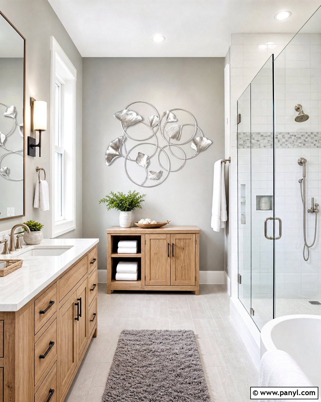 Silver Wall Art Bathroom - 20 silver wall art ideas