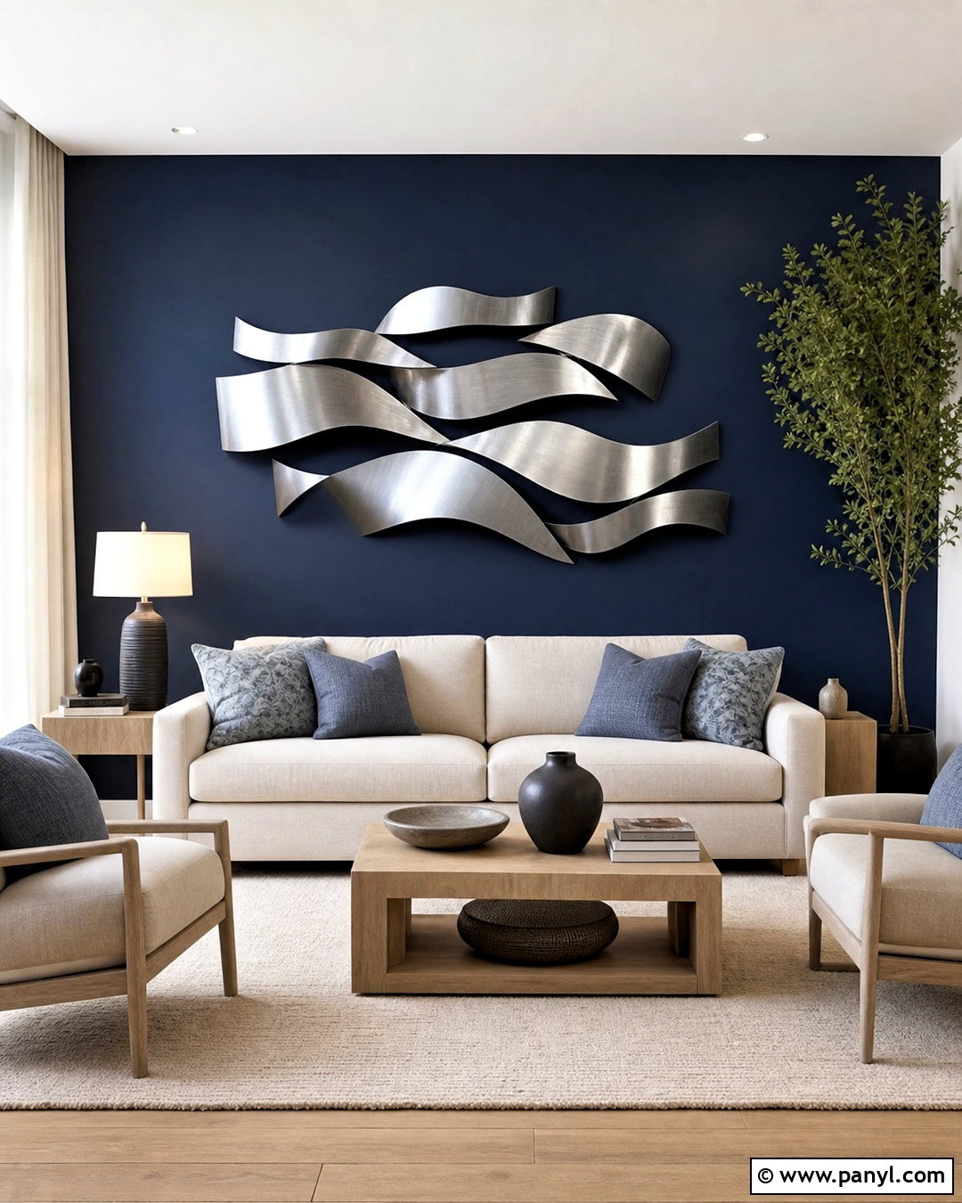 Silver Wall Art On Dark Wall - 20 silver wall art ideas