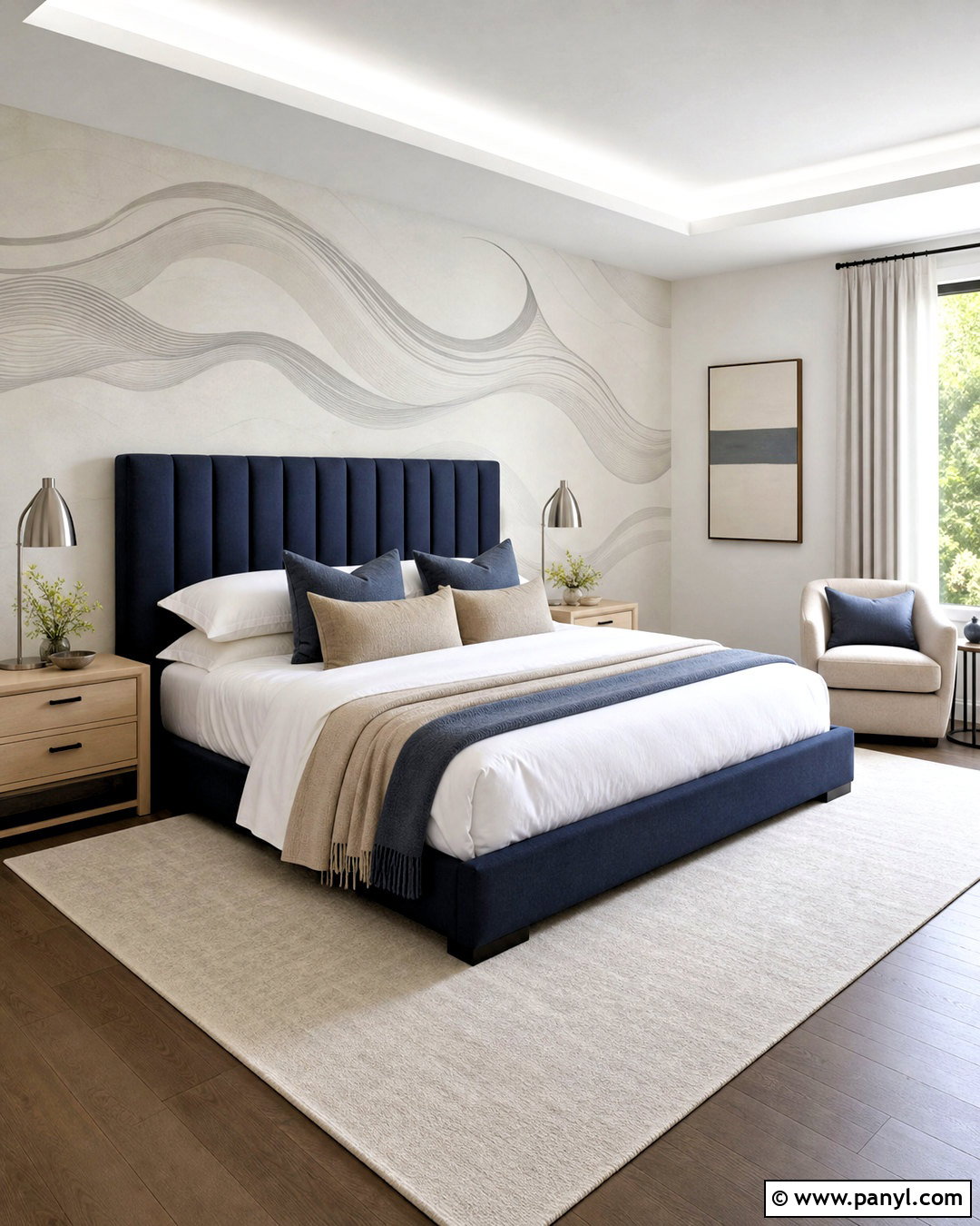 Silver Wave Bedroom Wallpaper - 20 silver wallpapers