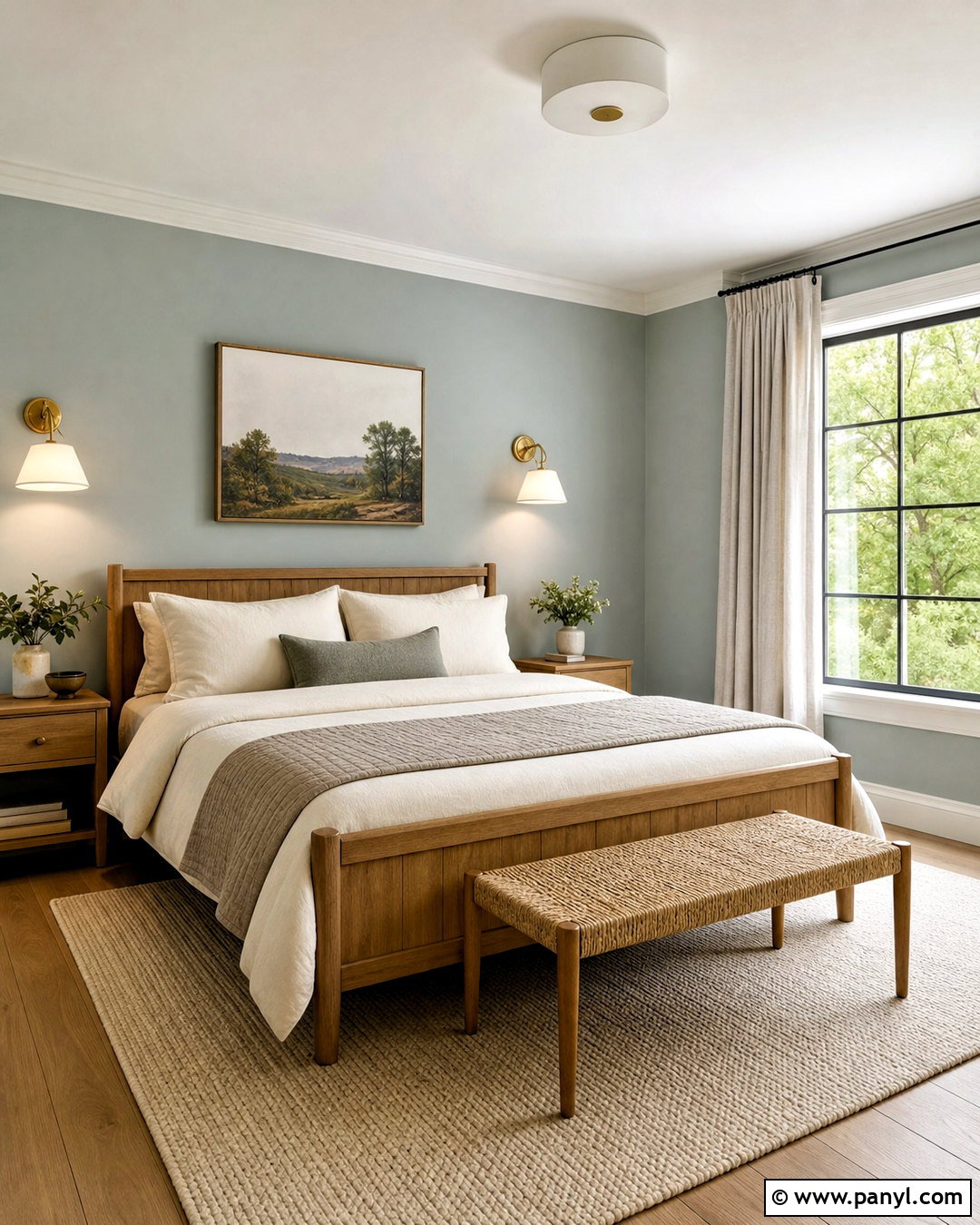 Silvermist Bedroom With Linen Neutrals - 20 sw silvermist ideas