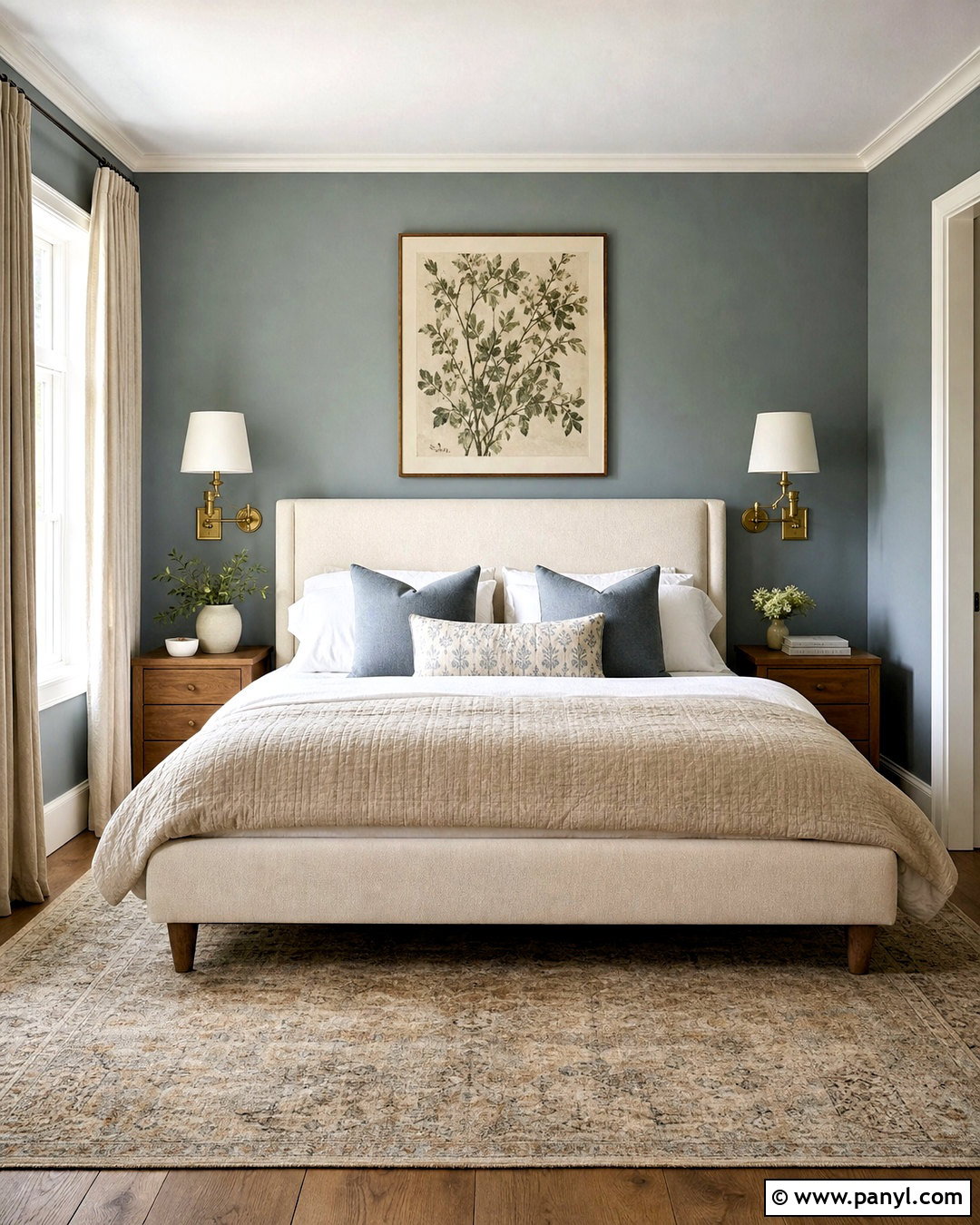 Silvermist Bedroom With Warm White - 20 silvermist sherwin williams ideas