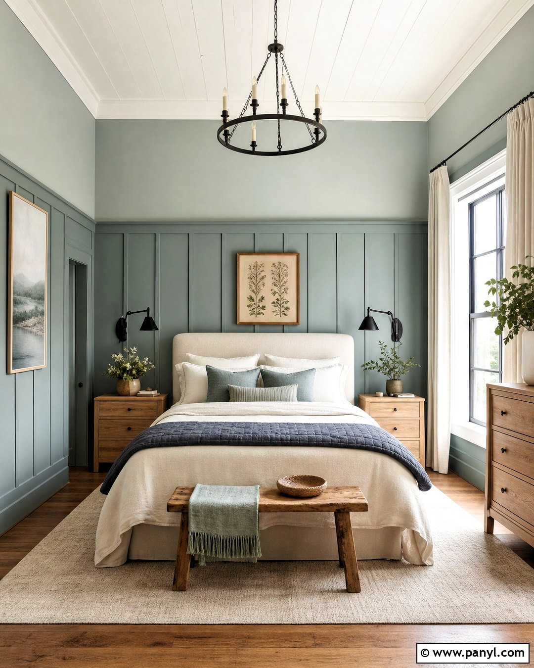 Silvermist Board And Batten Bedroom - 20 sw silvermist ideas