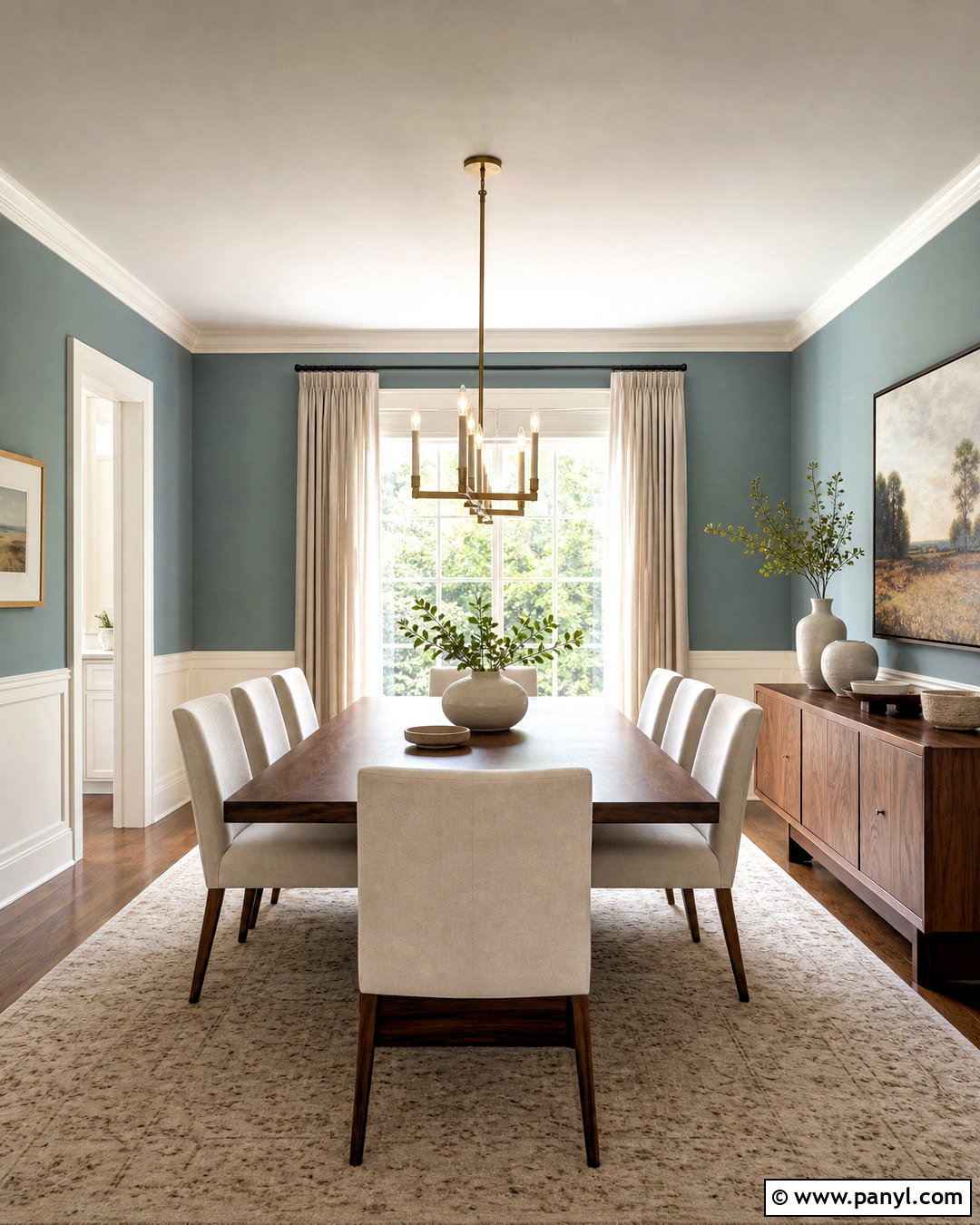 Silvermist Dining Room With Walnut - 20 sw silvermist ideas