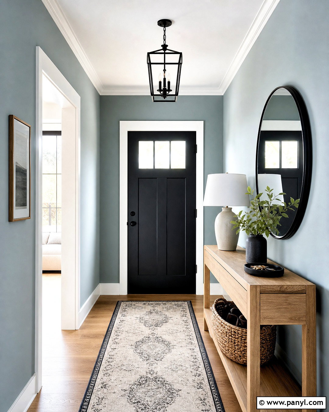 Silvermist Entryway With Black Accents - 20 sw silvermist ideas