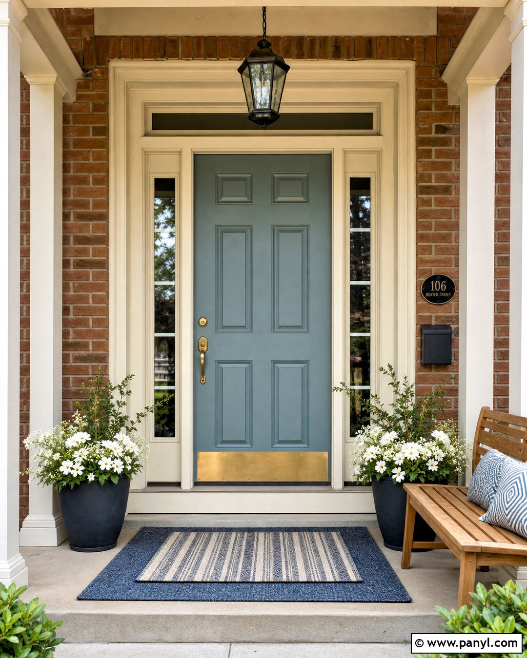 Silvermist Front Door With Brick Exterior - 20 sw silvermist ideas