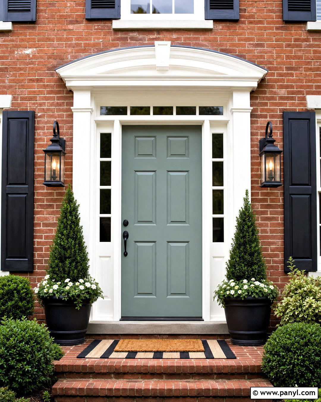 Silvermist Front Door With Brick - 20 silvermist sherwin williams ideas