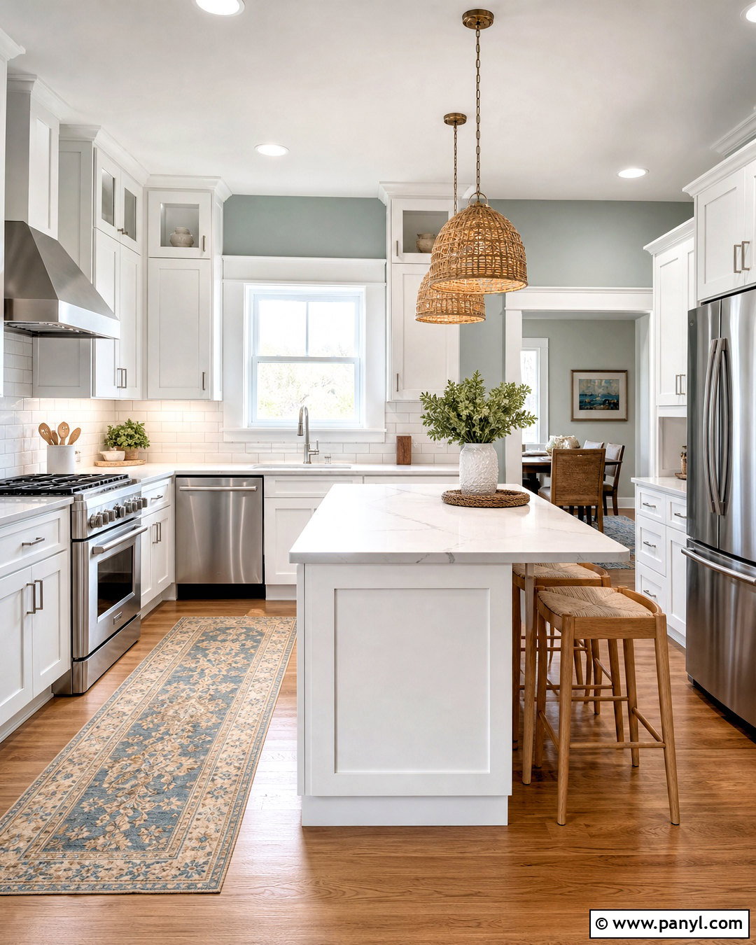 Silvermist Kitchen Walls With White Cabinets - 20 silvermist sherwin williams ideas