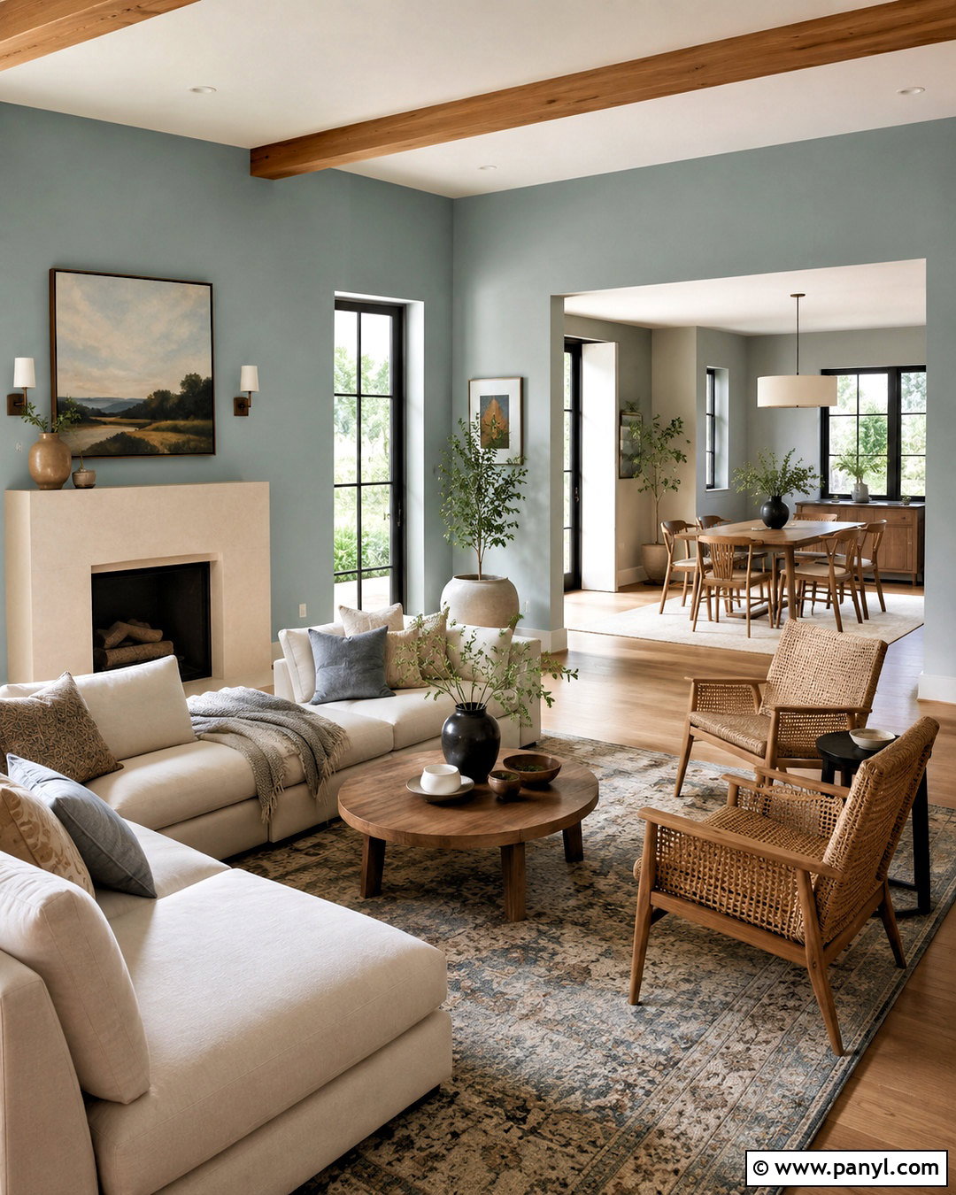 Silvermist Muted Blue Paint - 20 muted blue paint colors