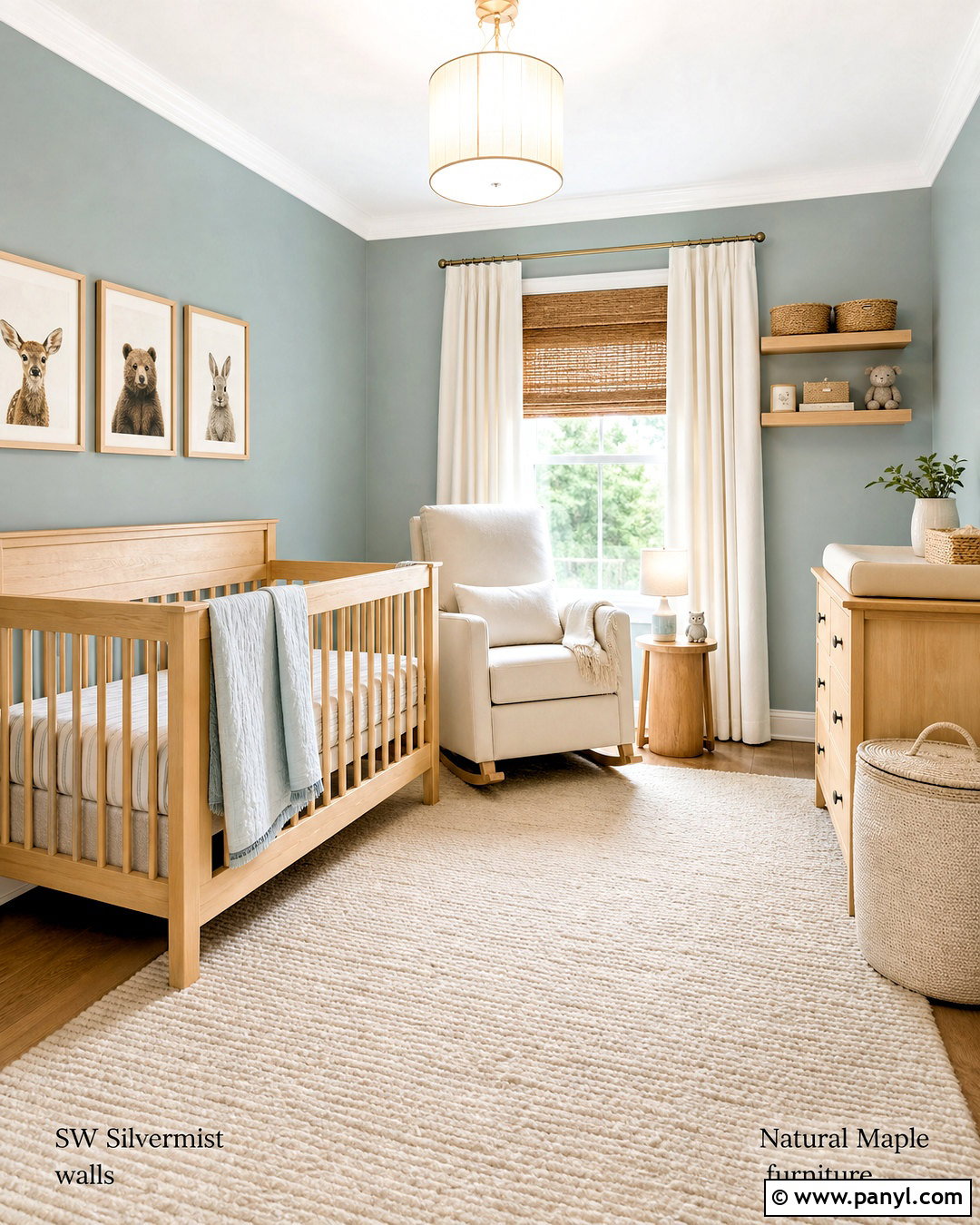 Silvermist Nursery With Natural Wood - 20 sw silvermist ideas