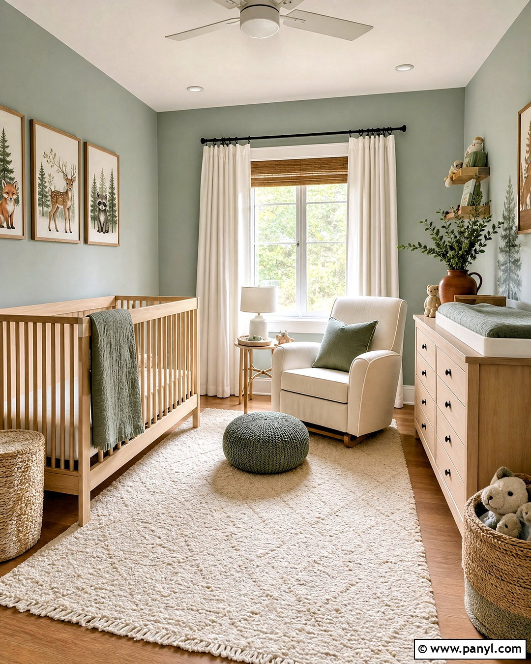 Silvermist Nursery With Natural Wood - 20 silvermist sherwin williams ideas