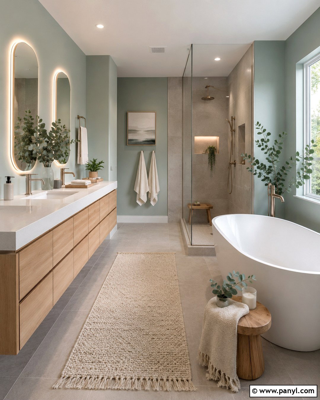 Silvermist Spa Bathroom - 20 Silvermist Sherwin Williams Bathroom Ideas