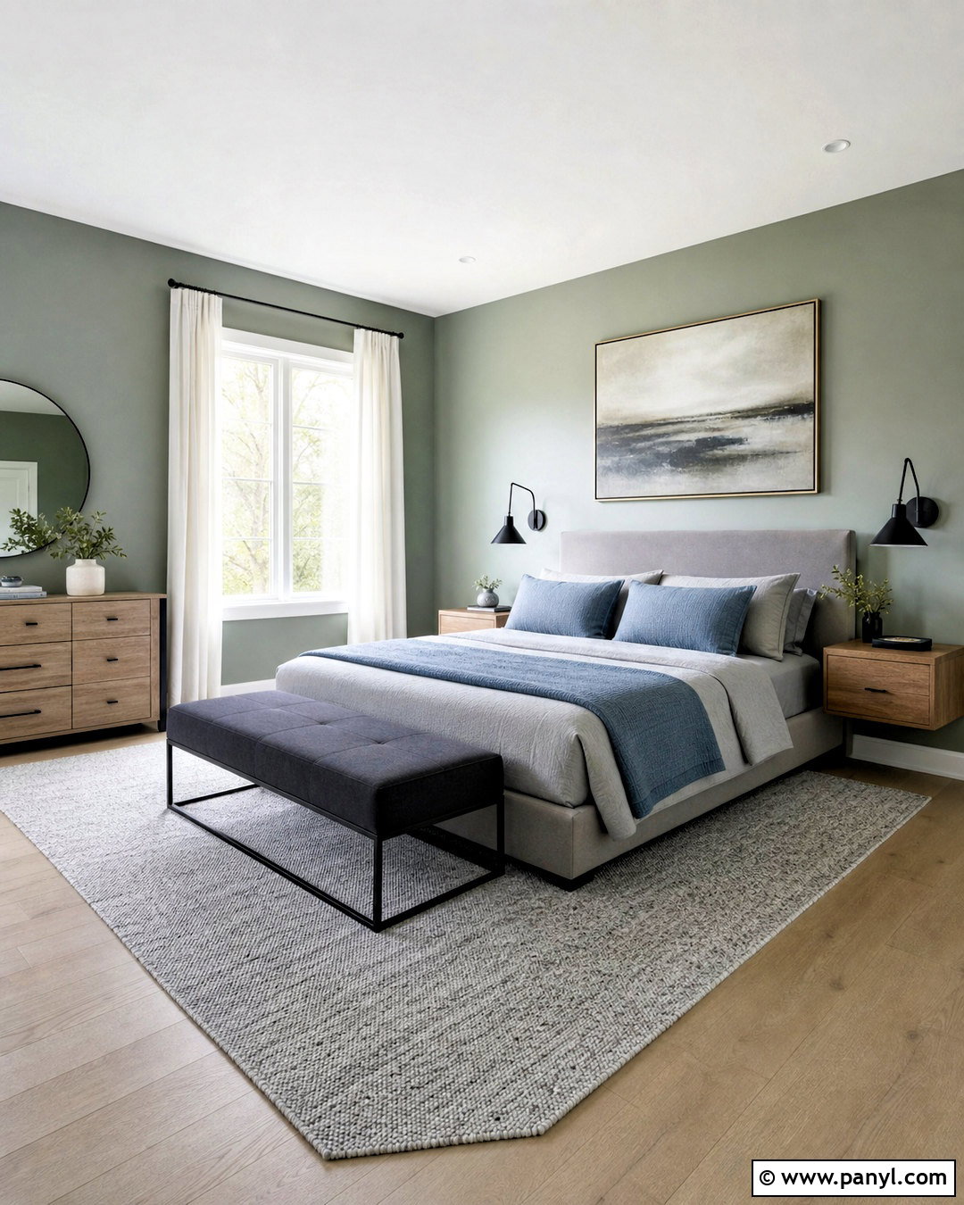 Silvery Sage Green Bedroom - 20 green bedroom paint colors