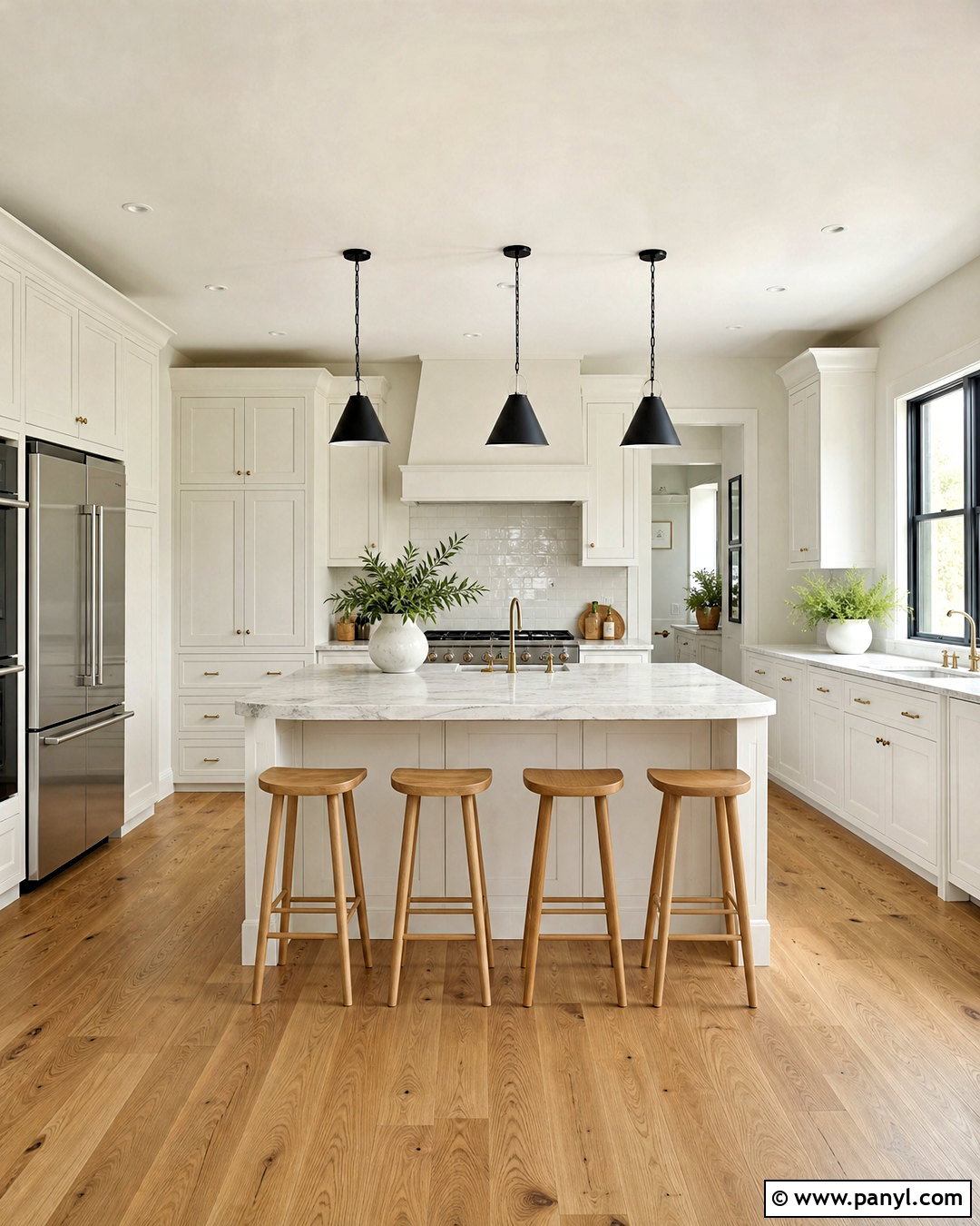 Simply White Kitchen - 20 benjamin moore paint colors