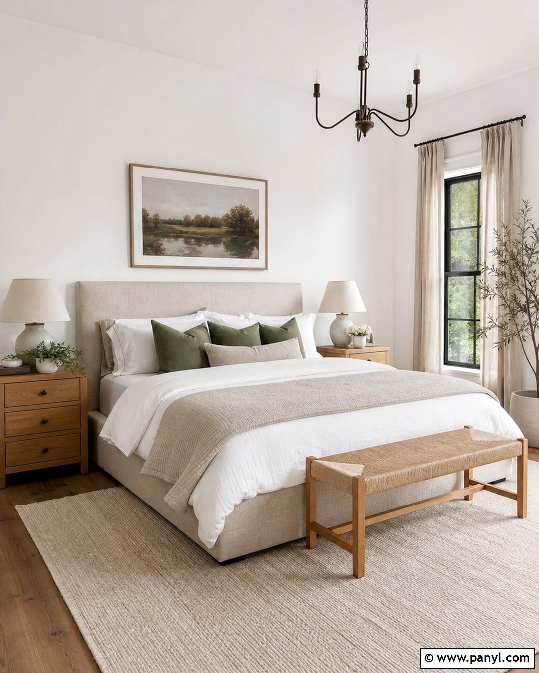 Simply White Walls In a Cozy Bedroom - 30 simply white benjamin moore walls