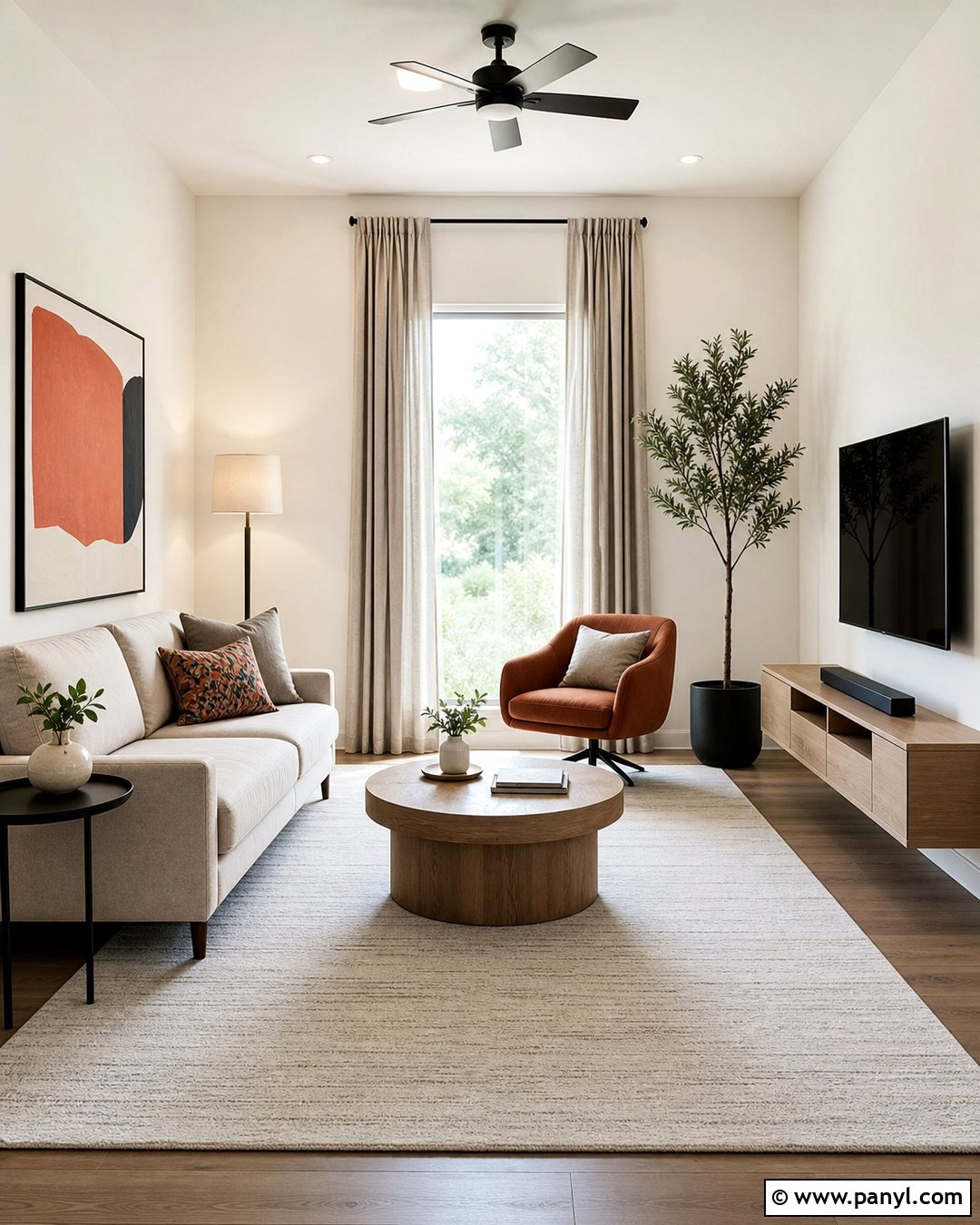 Simply White Walls In a Small Living Room - 30 simply white benjamin moore walls