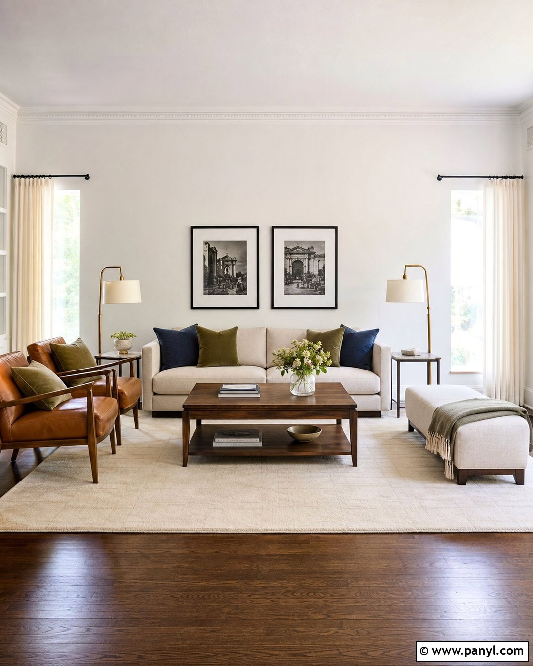 Simply White Walls With Dark Wood Floors - 30 simply white benjamin moore walls