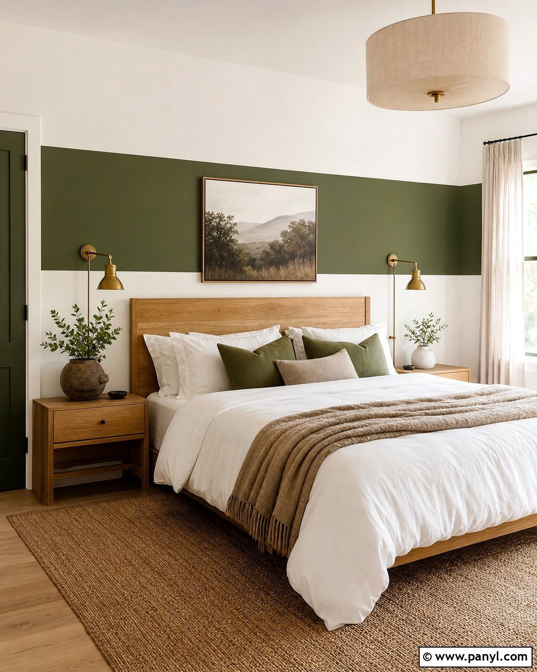 Single Oversized Horizontal Wall Stripe - 30 Horizontal Stripes On Wall Ideas