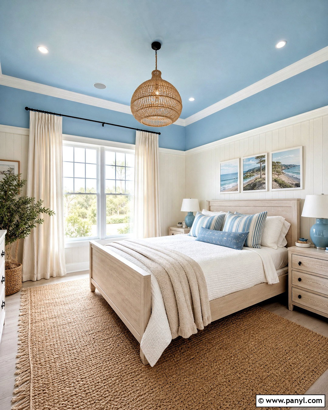 Sky Blue And Cream Bedroom Walls - 20 two color bedroom walls