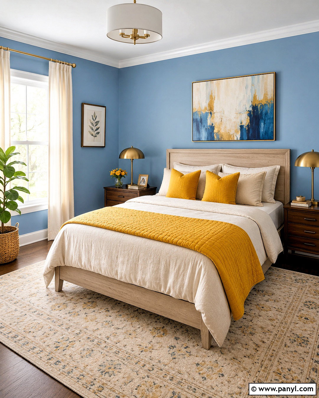 Sky Blue And Mustard Yellow Bedroom - 20 sky blue bedroom walls
