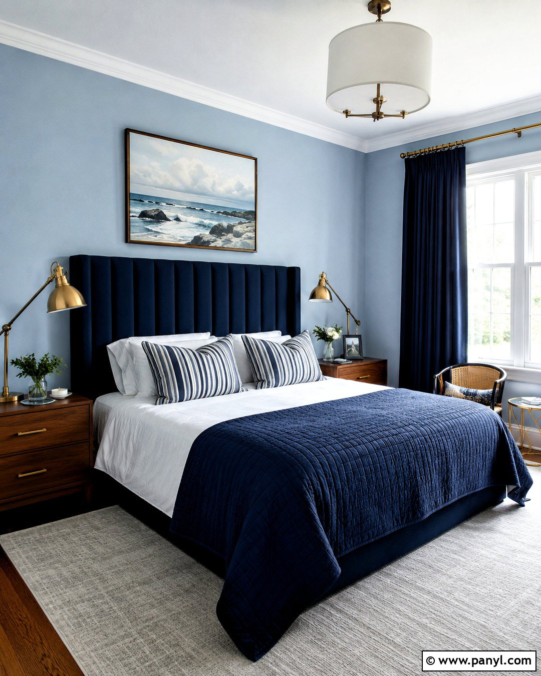 Sky Blue And Navy Bedroom - 20 sky blue bedroom walls
