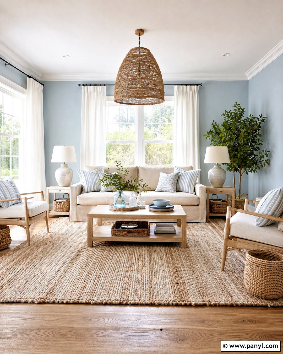 Sky Blue And Sand Drawing Room - 20 drawing room colour combinations