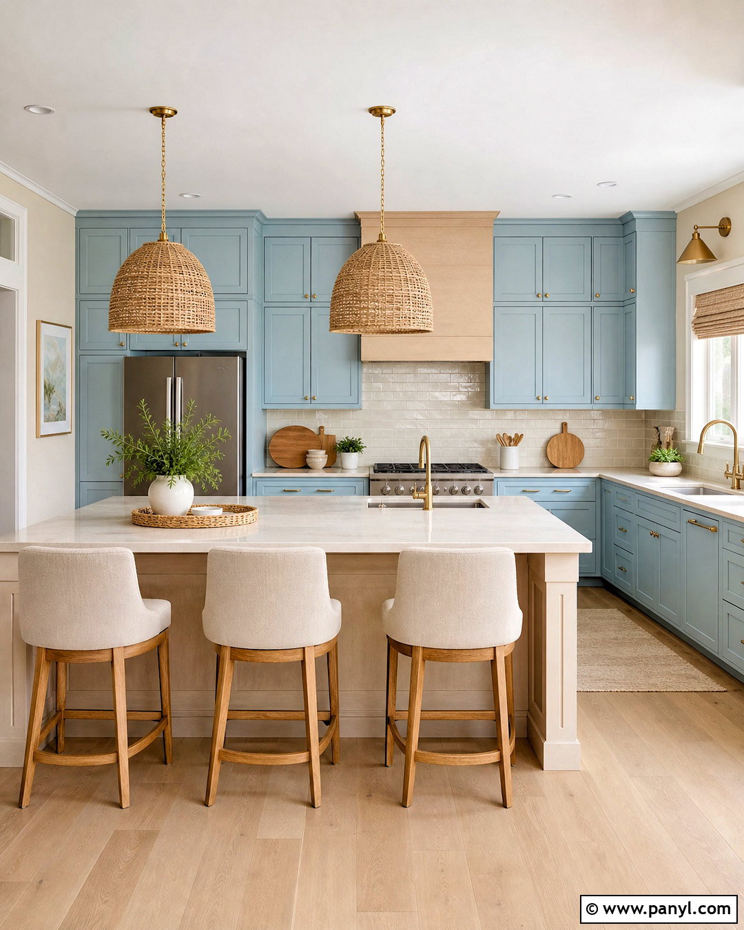 Sky Blue And Sandy Beige Kitchen Color Combination - 20 kitchen colour combination ideas
