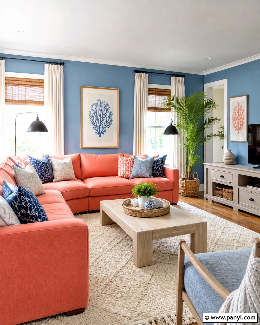 Sky Blue And Soft Coral Pastel Color Palette - 20 pastel color palette ideas