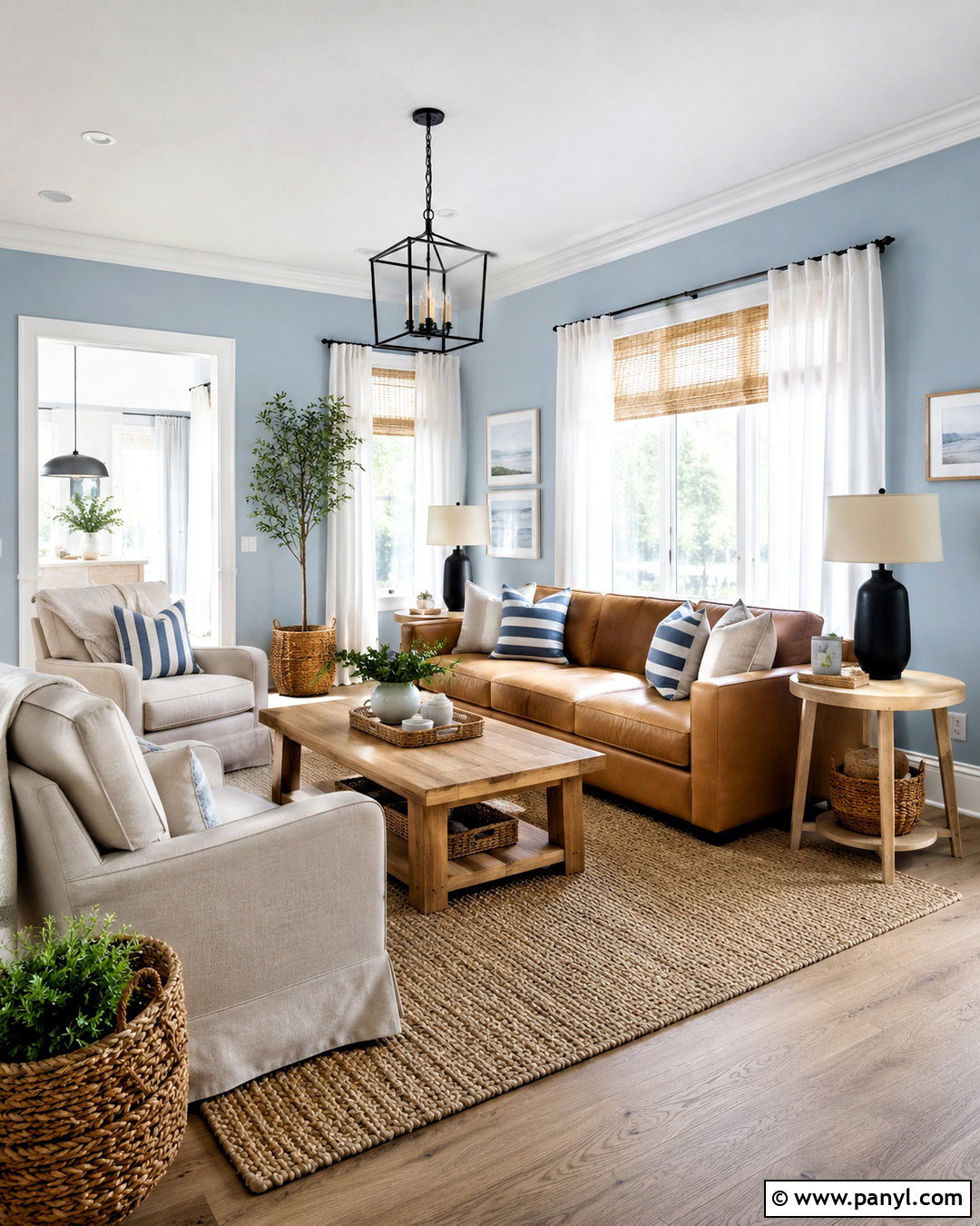 Sky Blue And Tan Living Room - 20 living room color combinations ideas