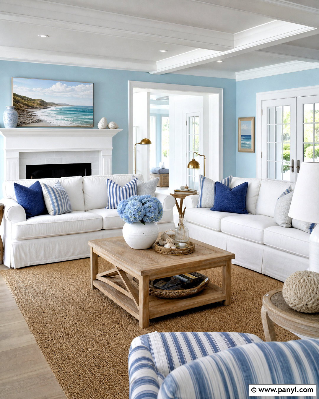 Sky Blue And White Room Color Combination - 20 aesthetic room colour combination ideas