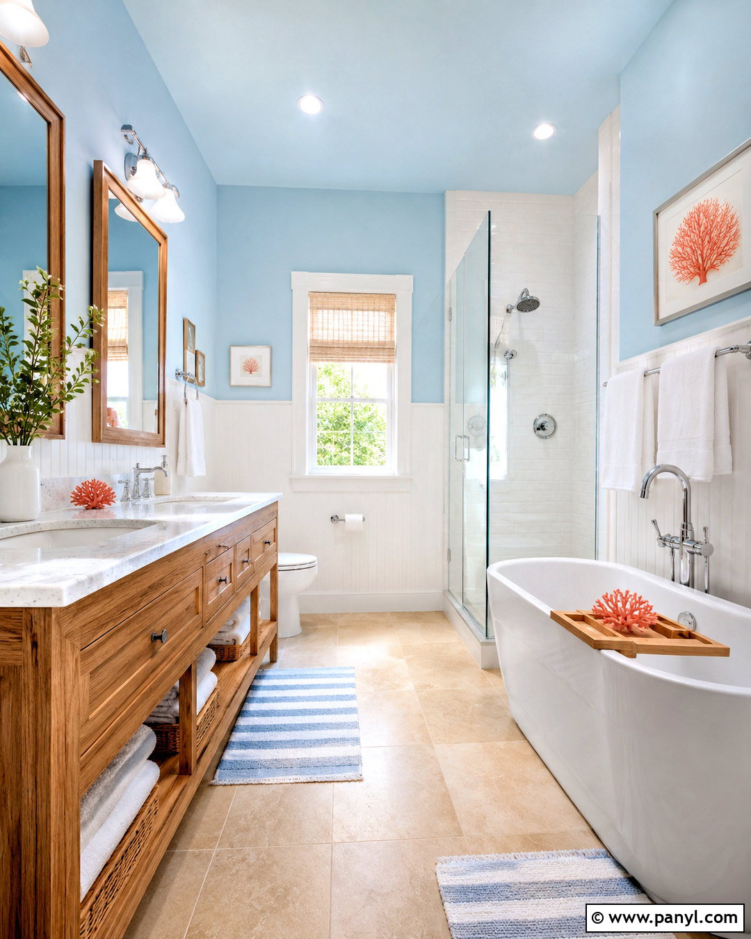 Sky Blue Bathroom - 35 trending bathroom colors
