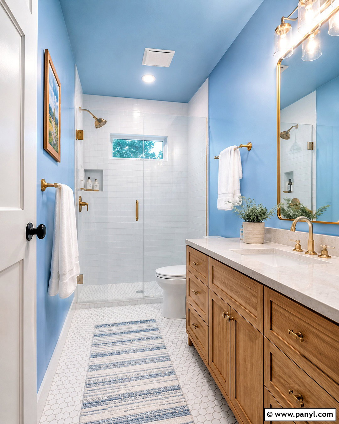 Sky Blue Bathroom - 20 bright room colors