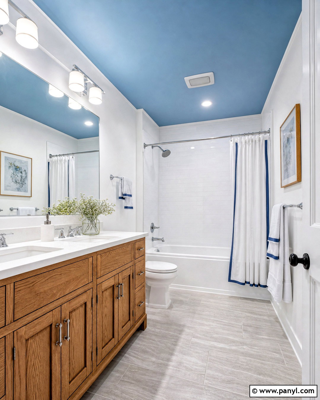 Sky Blue Bathroom Ceiling - 20 sky blue bathroom ideas