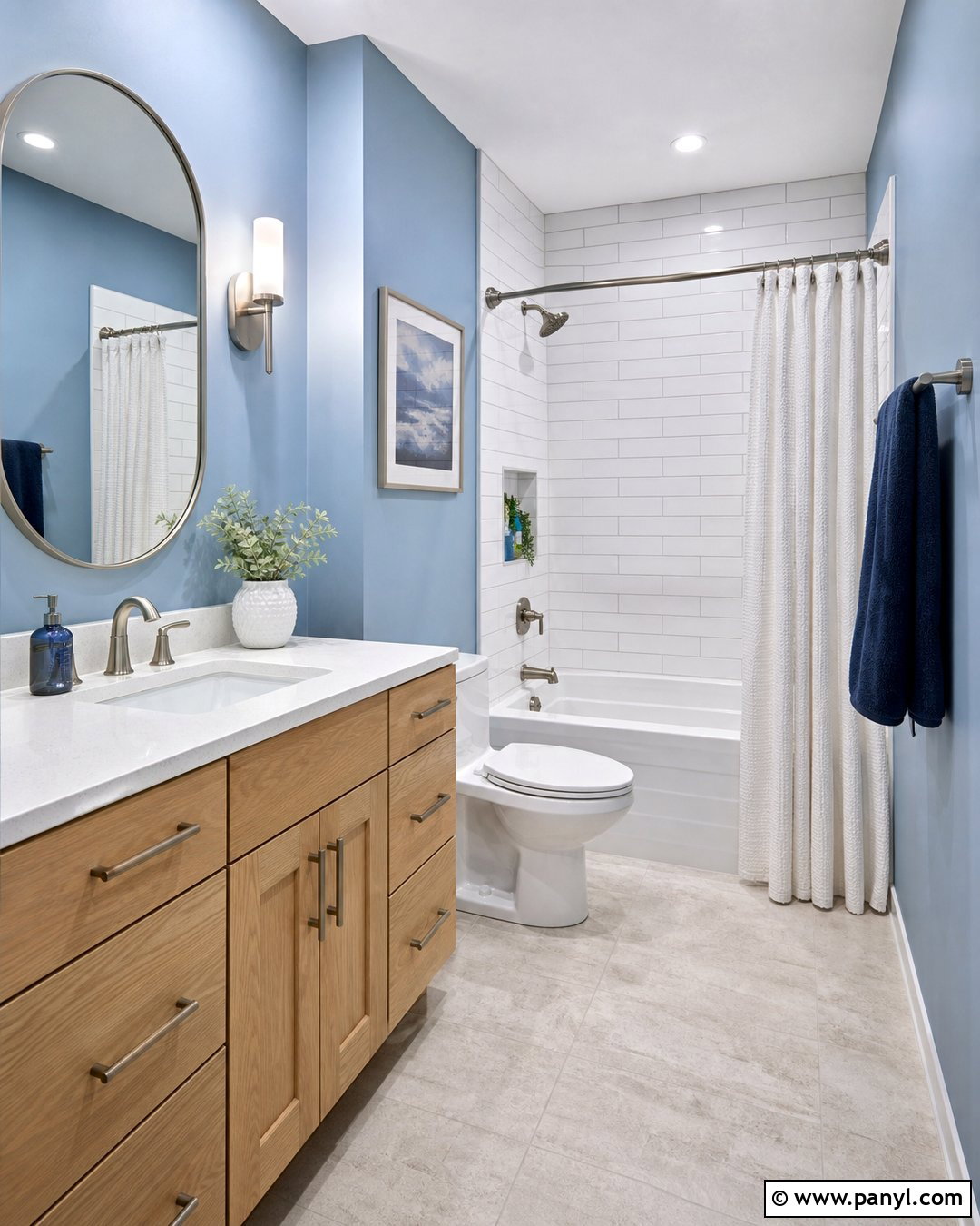 Sky Blue Bathroom Walls - 20 How To Paint Walls Blue Ideas