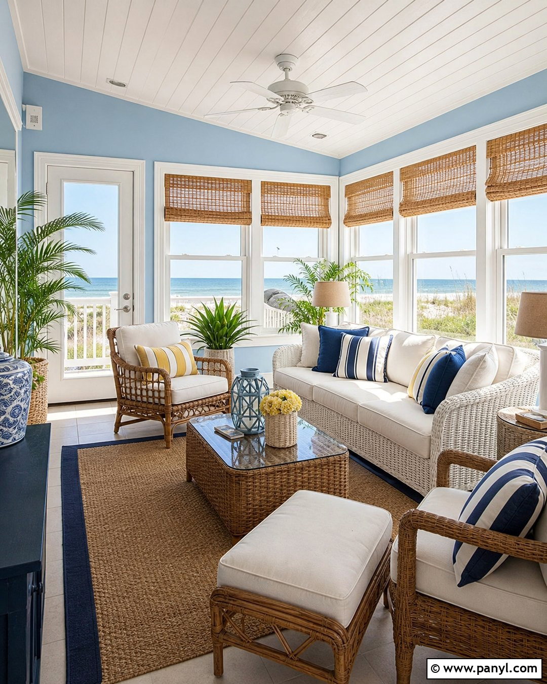Sky Blue Beach House Walls - 30 Beach House Colors Interior Walls