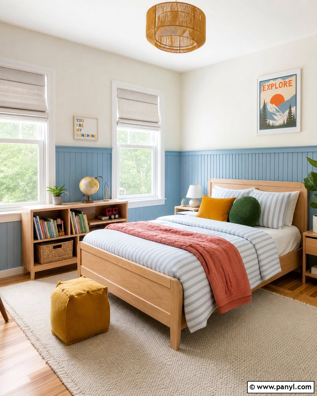 Sky Blue Beadboard - 20 Beadboard Wall Paint Colors