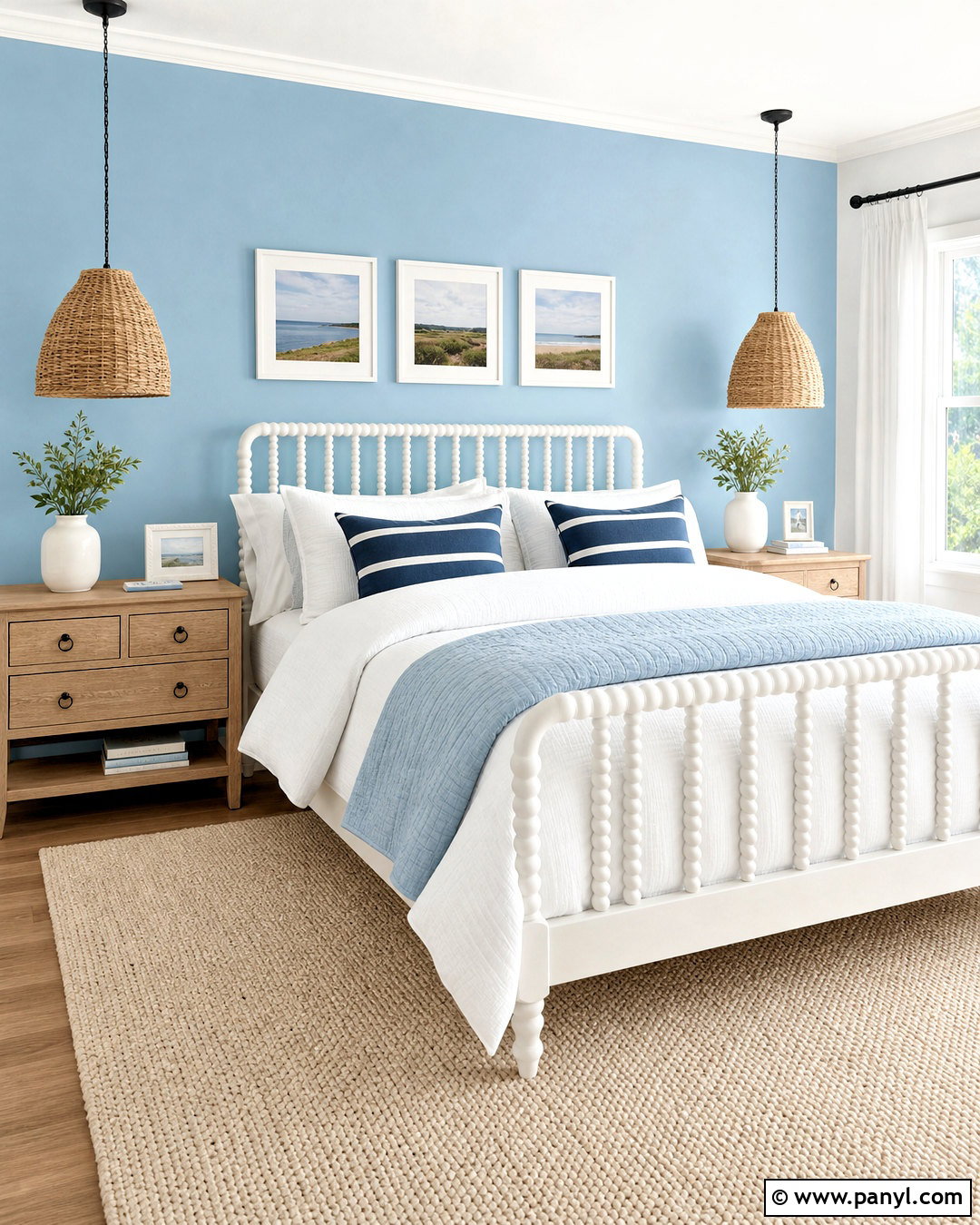 Sky Blue Bedroom Accent Wall - 20 bedroom accent wall paint colors
