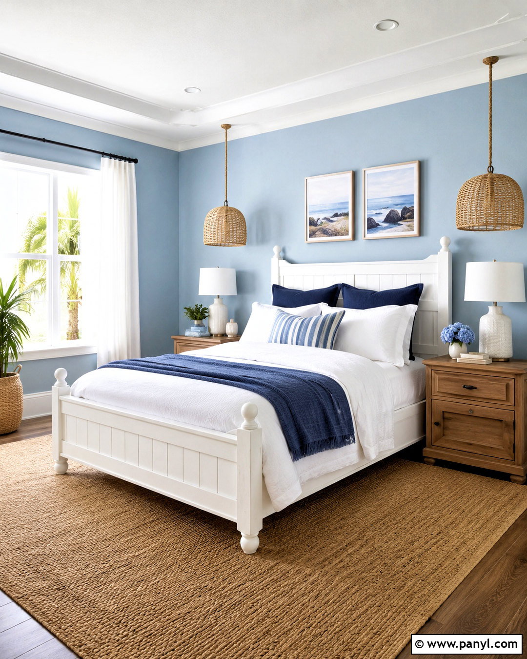 Sky Blue Bedroom Walls - 35 Wall Paint Bedroom Ideas