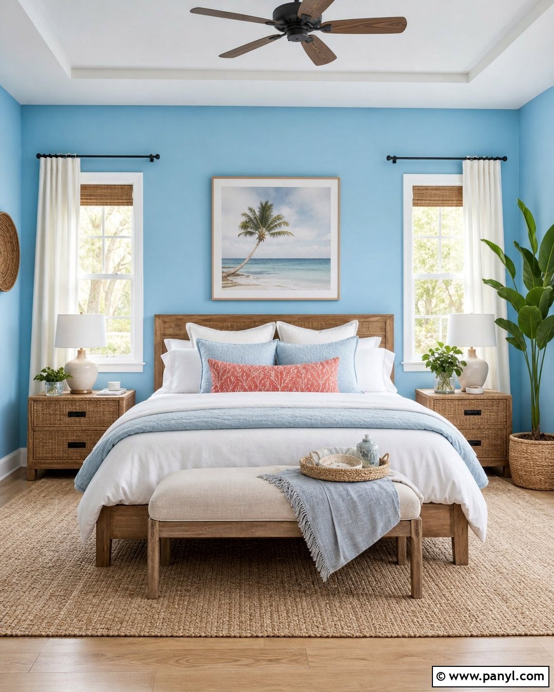 Sky Blue Bedroom Walls - 20 Bright Blue Wall Color Ideas